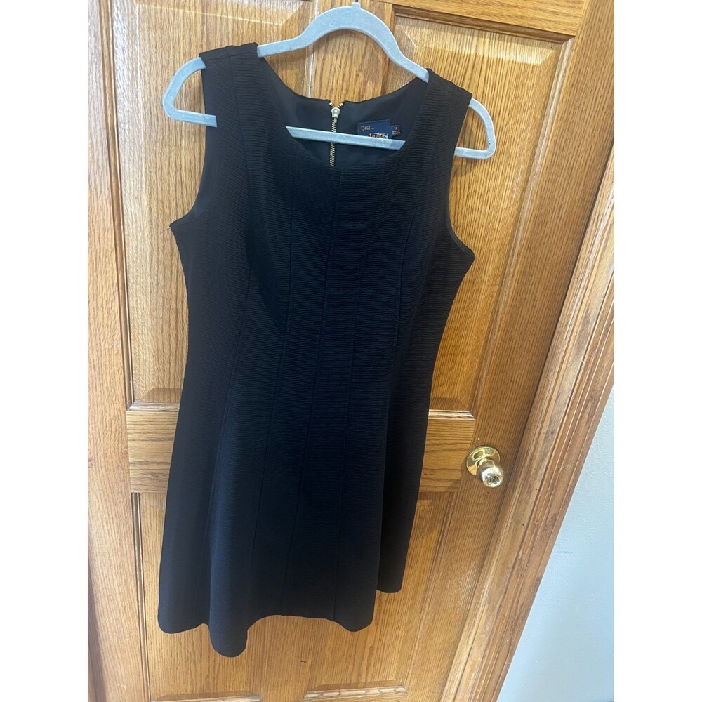 Just Taylor The Perfect Black Dress Sleeveless Fit Flare Dress Size 12